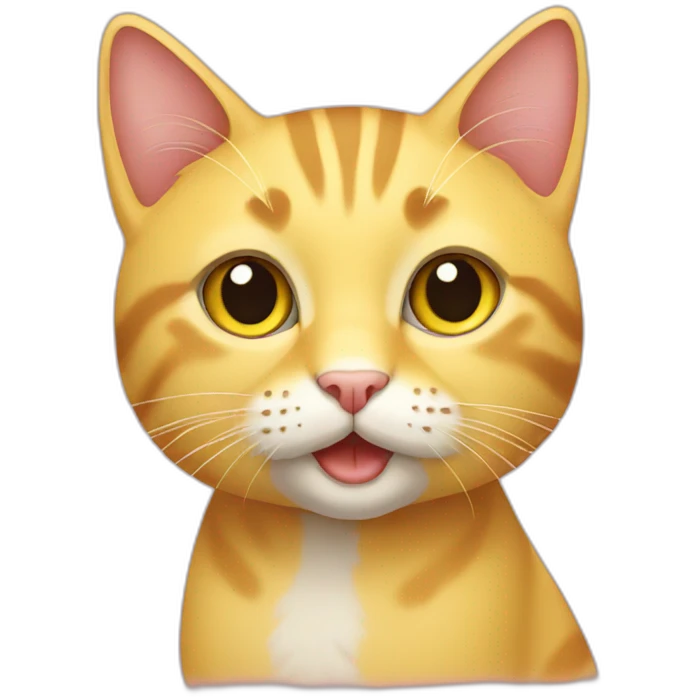 cat yellow emoji