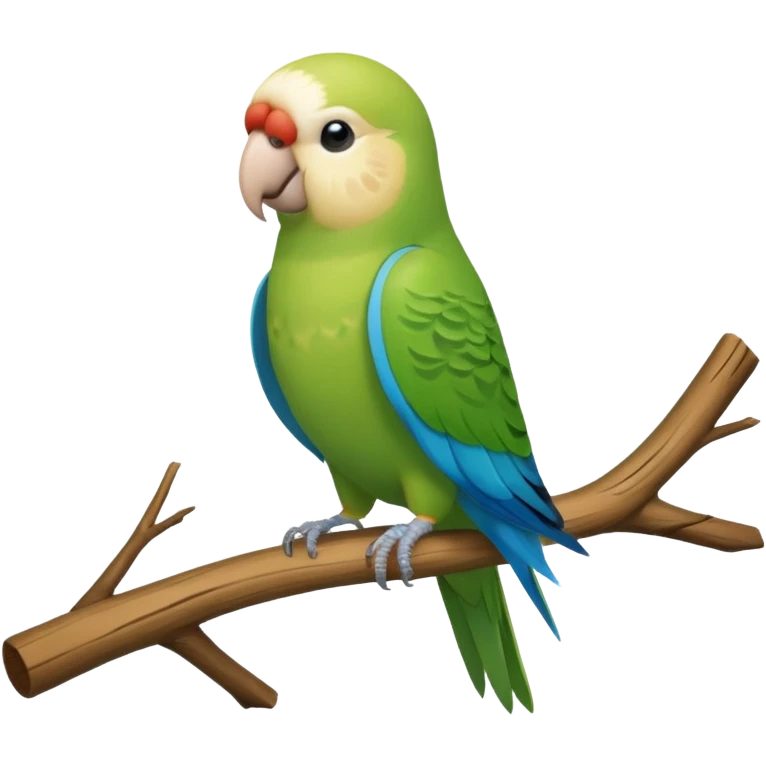 Parakeet with backpack emoji
