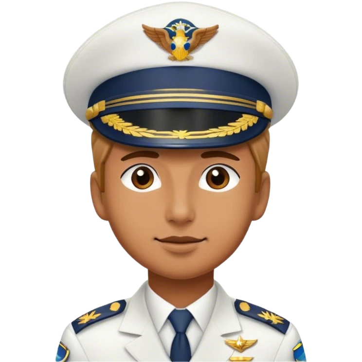 flight captain hat only emoji