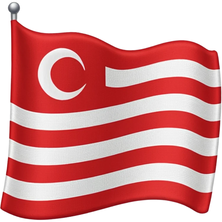 White red white tricolour flag emoji