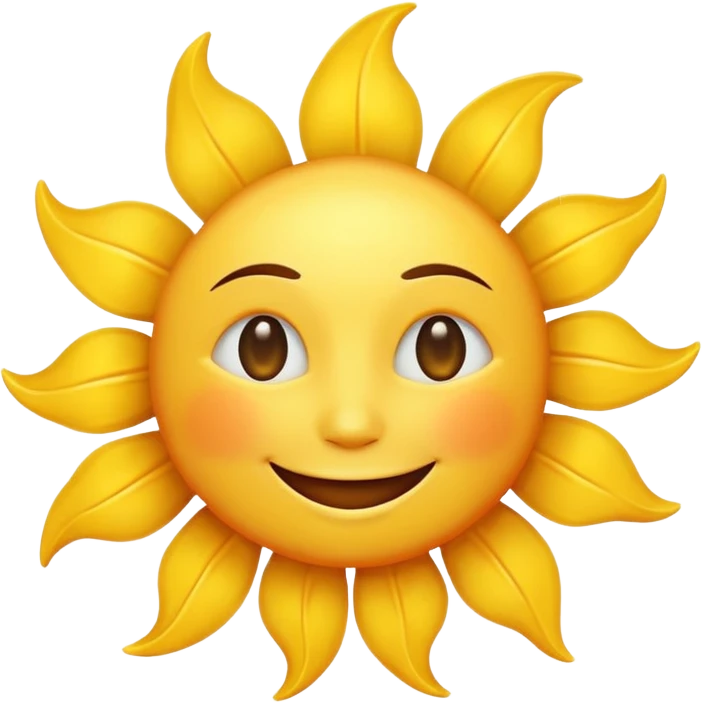 smiling sun emoji emoji