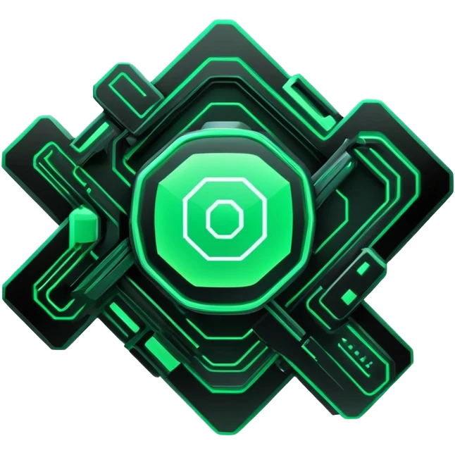  Black And Green Cyber Scenery Deco emoji