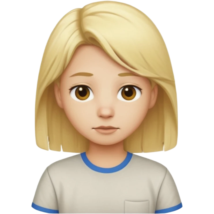 blonde hair animal with shirt emoji