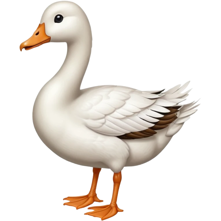 goose with a head, that looks like human female feet  emoji