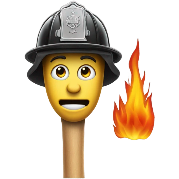 Fireman stick figure drooling emoji