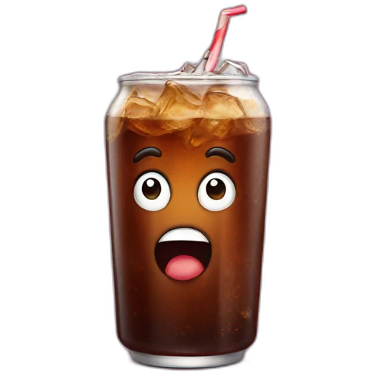 surprised-cola emoji
