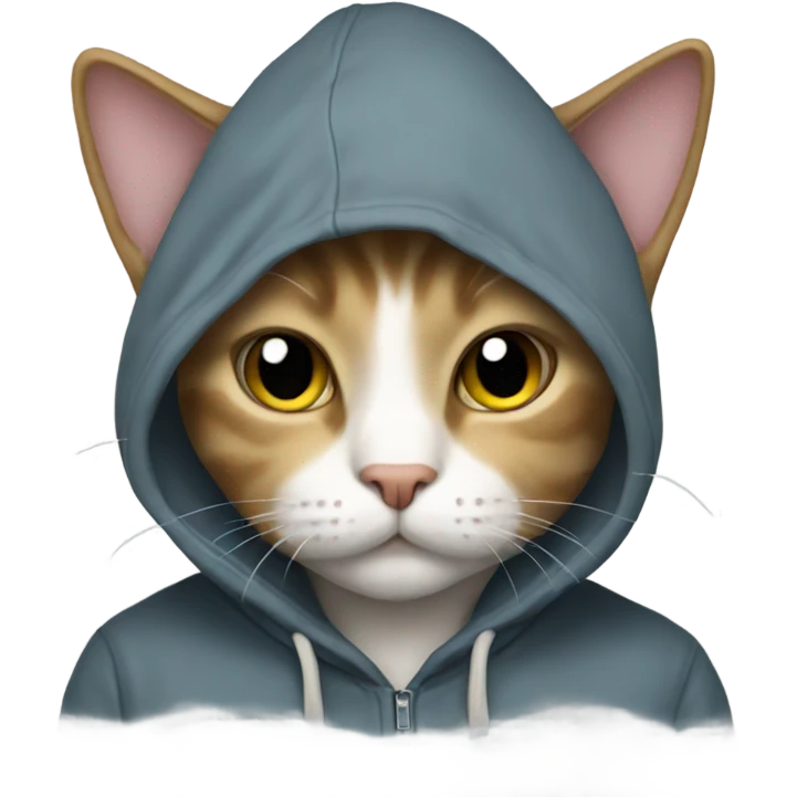 Cat wearing a Hoddie  emoji
