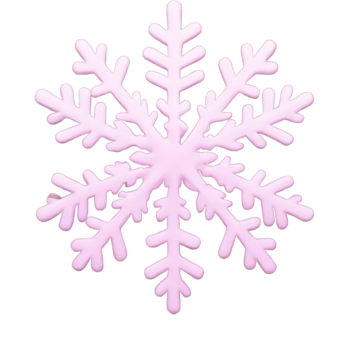 pastel pink snowflake  emoji