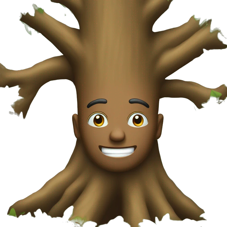 Dans la forêt sous un arbre emoji