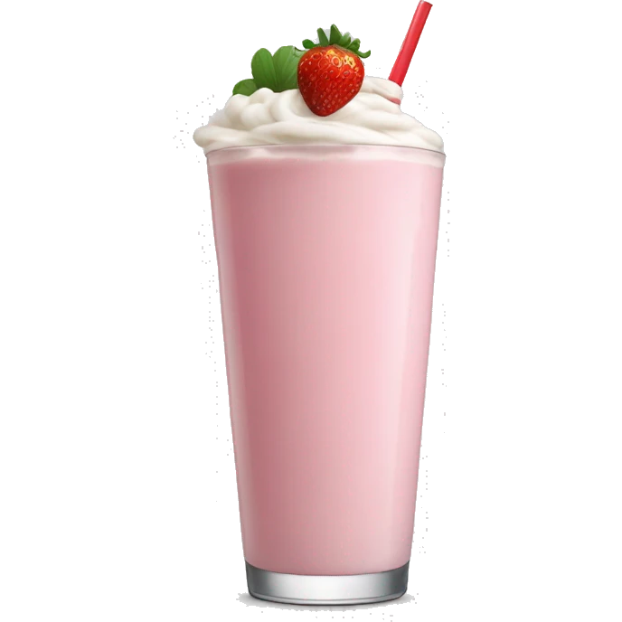 Strawberry milkshake  emoji