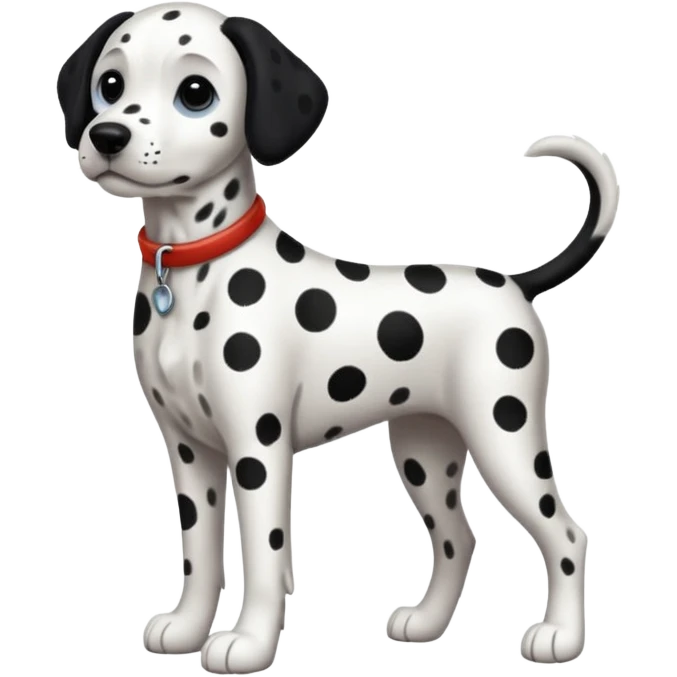 Dalmatian dog full body emoji
