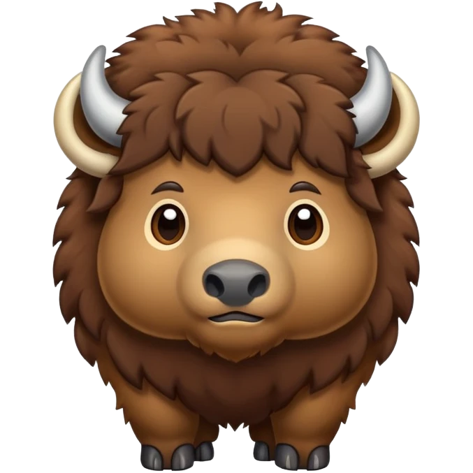 bison cute emoji