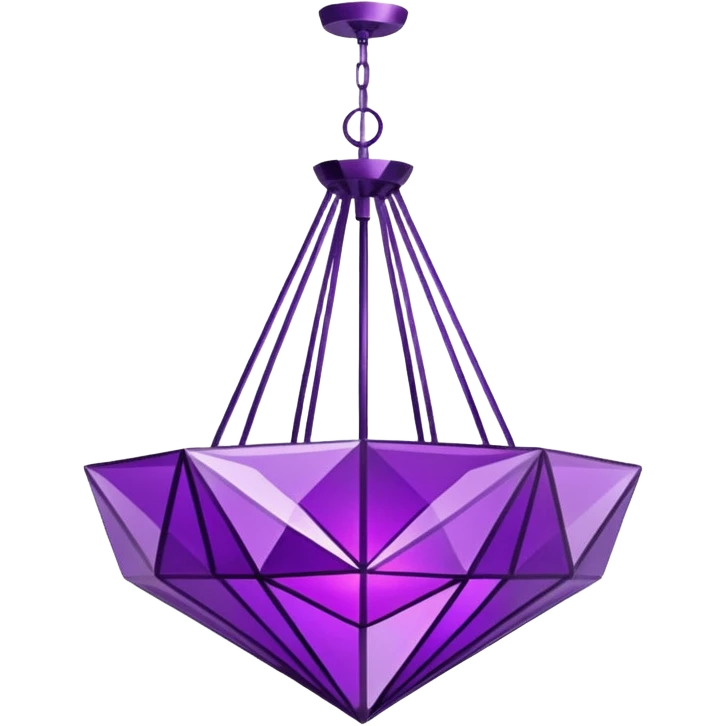 minimalist simple purple chandelier emoji
