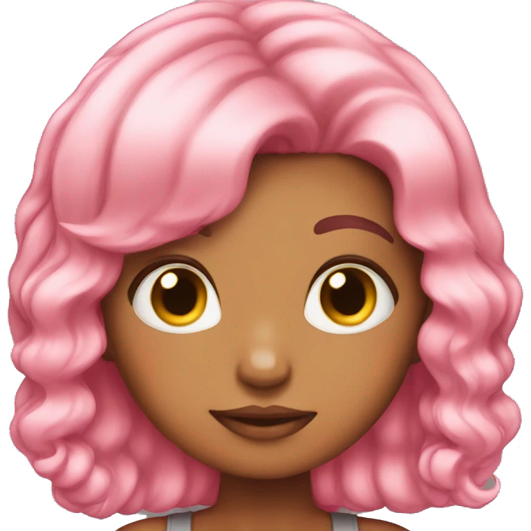 pink hair girl boop emoji