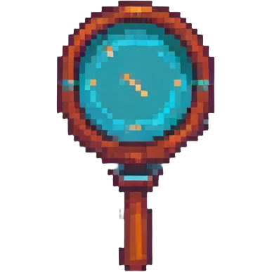 pixel art style retro web search icon, no text emoji