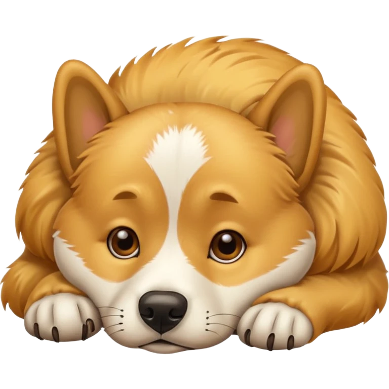 Bored dog emoji