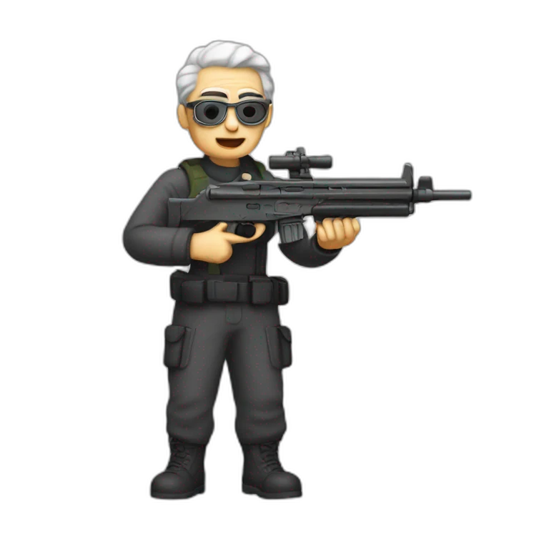 OMA with MG guns emoji