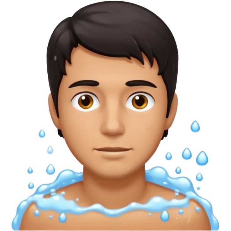 hair wash men  emoji