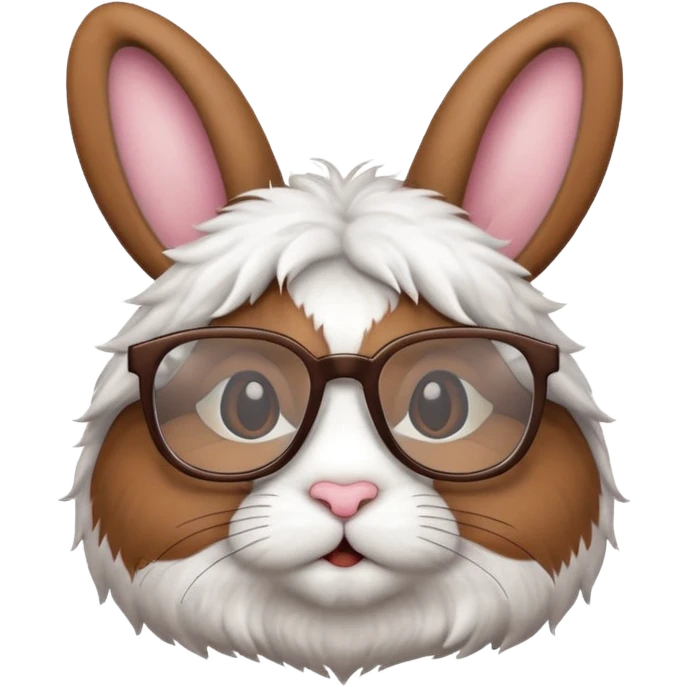 Bunny wearing glasses emoji