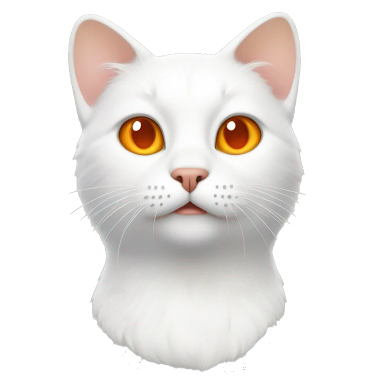 white cat with orange spots emoji