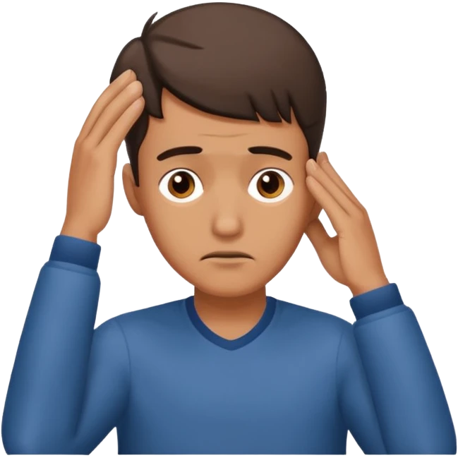 man pick brain emoji