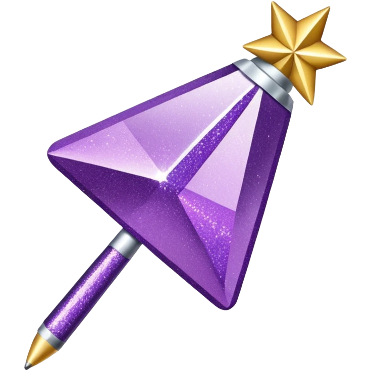 flecha para direita com glitter e roxa > emoji