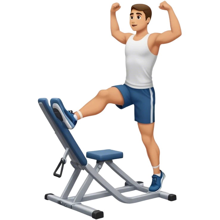 man leg-side-raise-hip-abduction exercise emoji