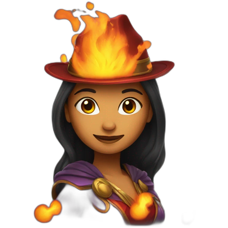 magic fire woman emoji