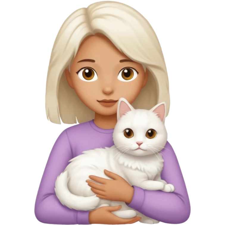 دختری بادستان گربه ای  emoji