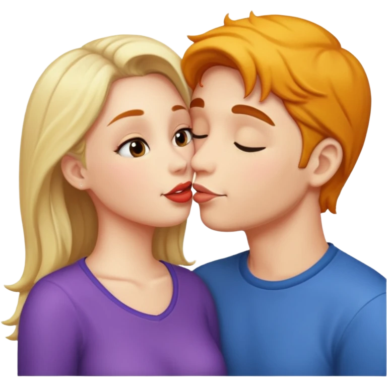 Öpüşen çift emoji