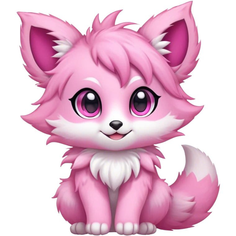 Kawaii bright fantasy ethereal anthro fursona Fakemon emoji