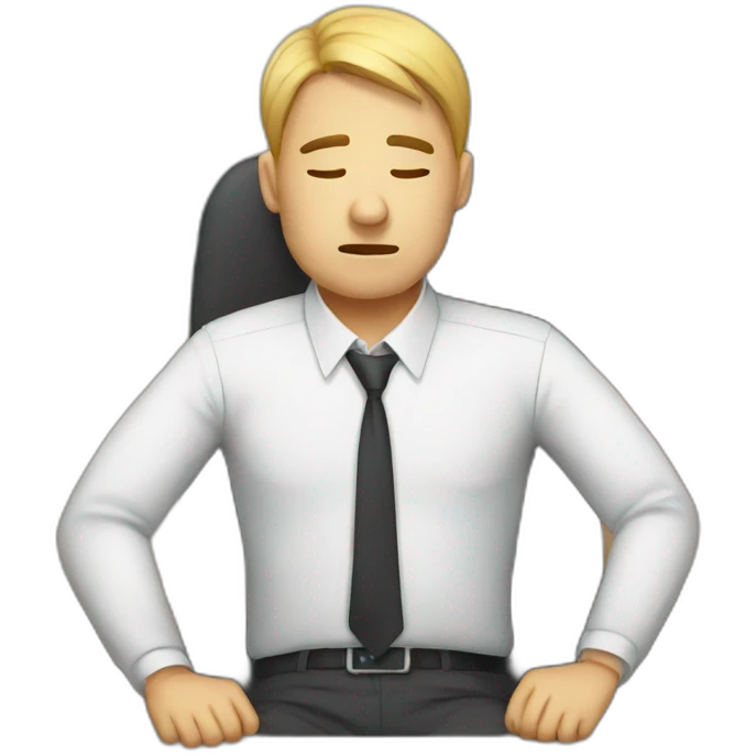 office tired emoji