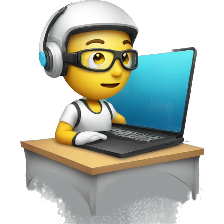 cybersportsman with laptop emoji