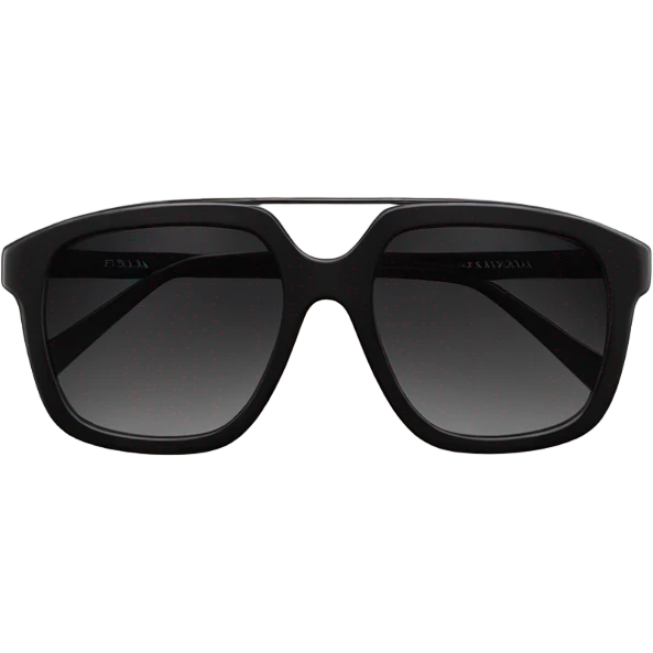 Black prada sunglasses no man emoji