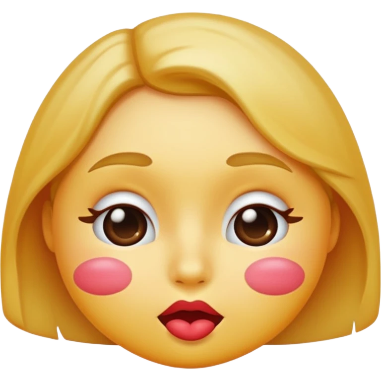 kiss face emoji blushing  emoji