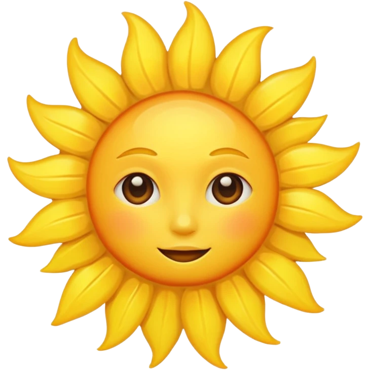 The sun is shining. emoji