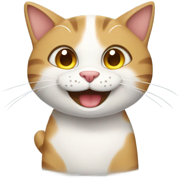 Happy cat emoji