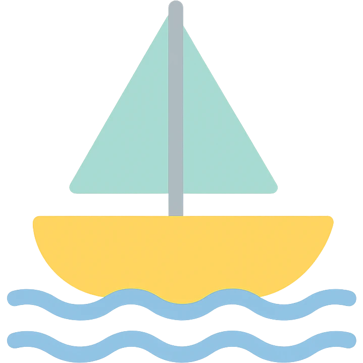 boat in lake emoji