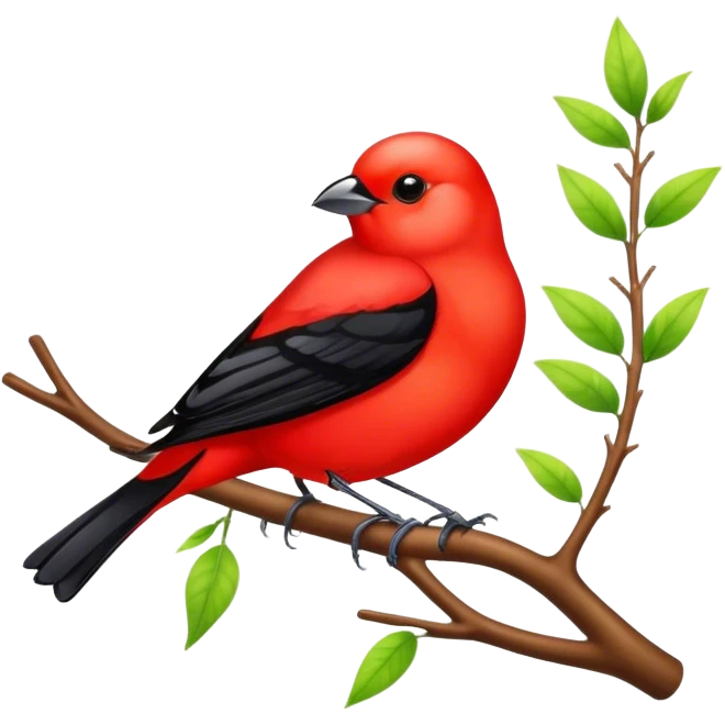 Scarlet Tanager Songbird emoji