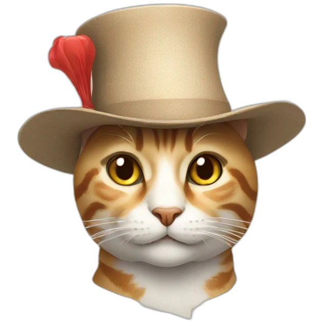Cat in hat emoji