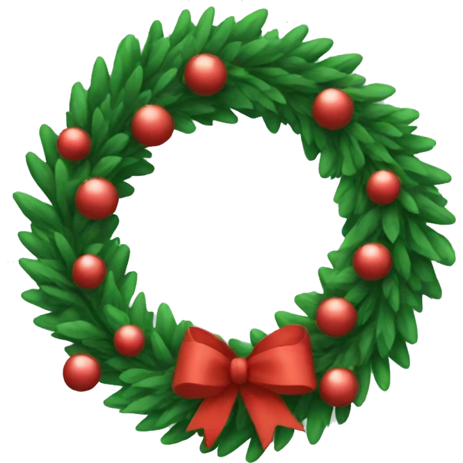 christmas wreath  emoji
