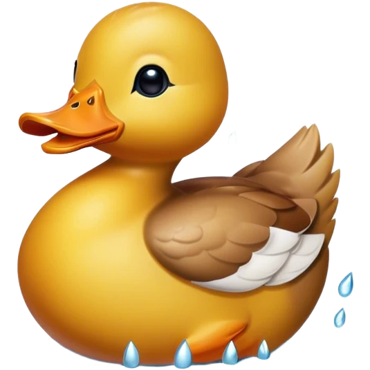 Water off a ducks back emoji
