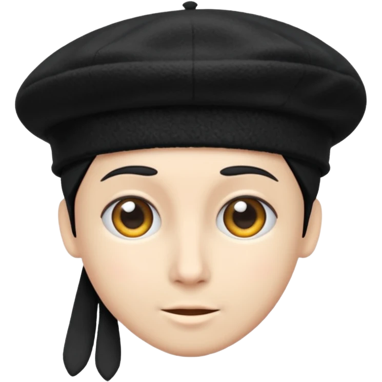 beret black winter no human emoji