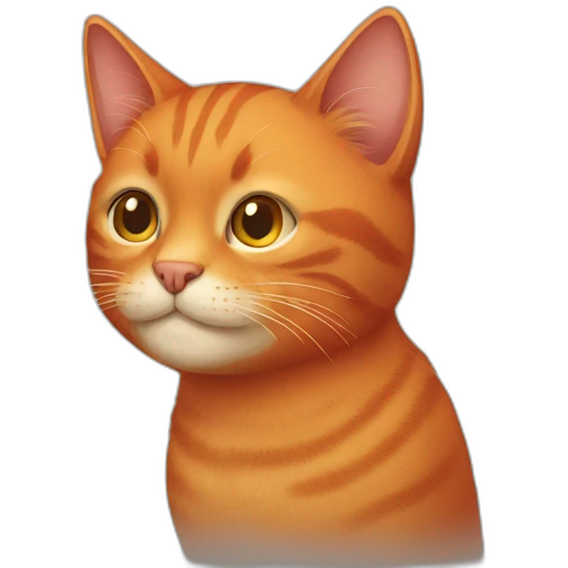 red cat emoji