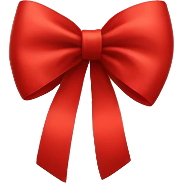 Red bow emoji