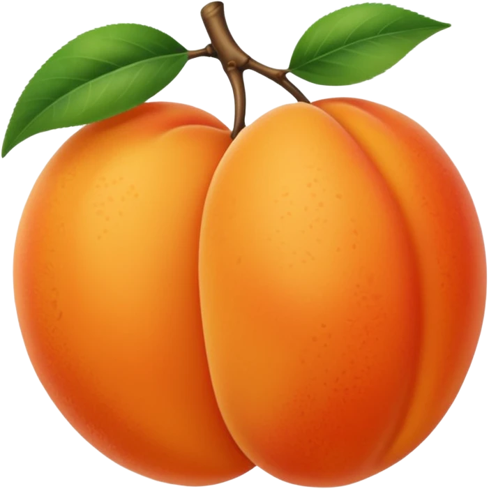 Hace la fruta damasco emoji