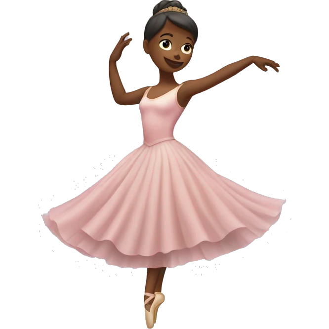 ballerina witha big long dress dancing emoji