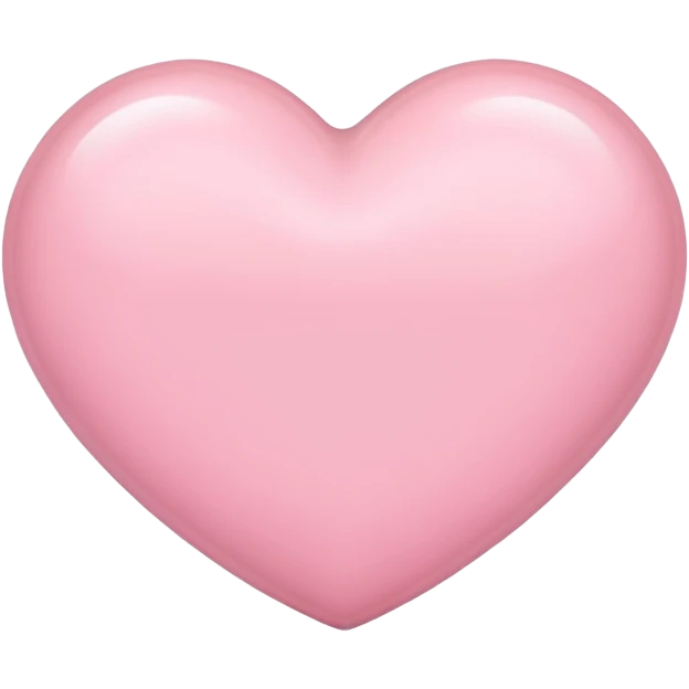 Light pink heart emoji