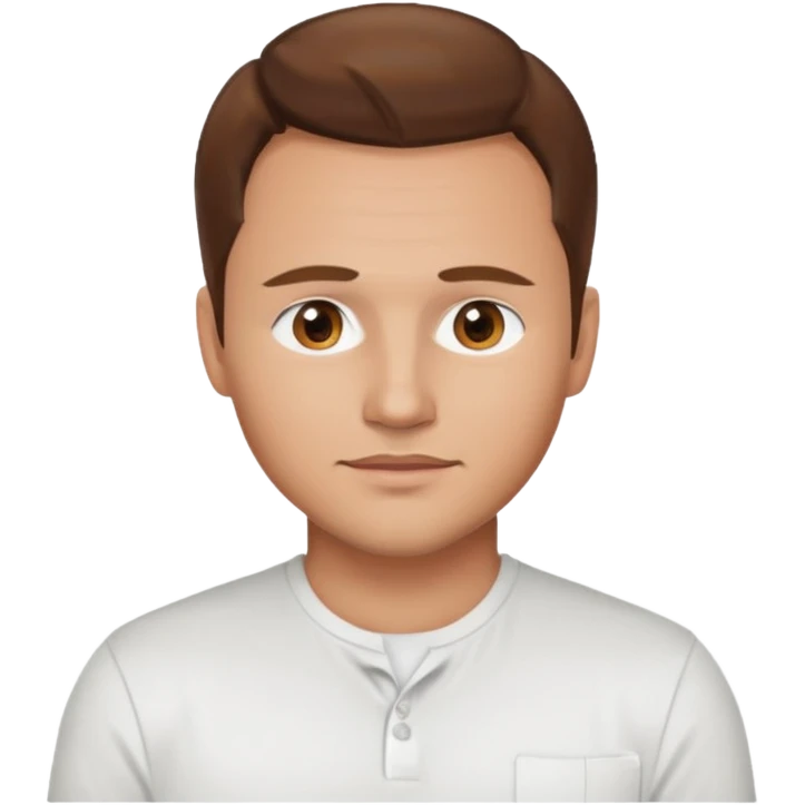 Drew Lachey hazel eyes, brown hair, white shirt emoji