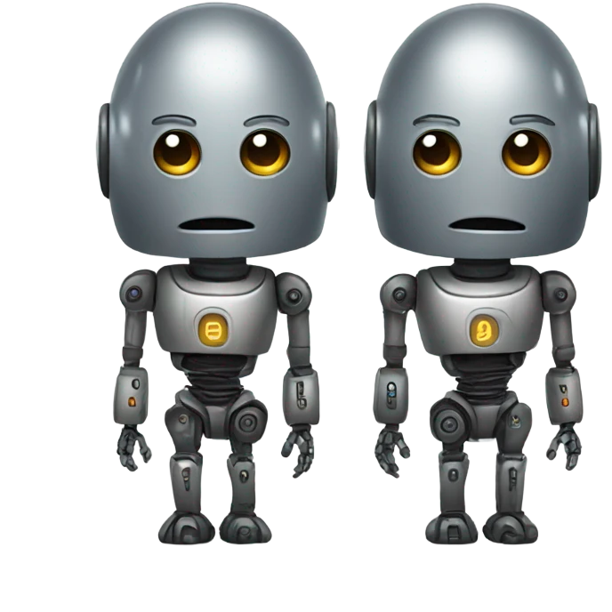 twin robots emoji